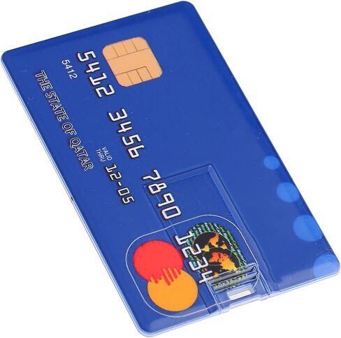 محرك أقراص فلاش USB على شكل بطاقة فريدة سعة 32 جيجابايت لتخزين البيانات ونقل الملفات، رائع للاستخدام في المدرسة والمكتب، قرص U محمول للسفر، مادة ABS in Kuwait