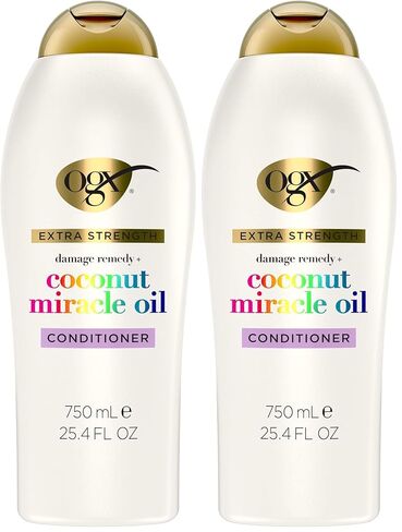 OGX Extra Strength Damage Remedy + Coconut Miracle Oil Conditioner for Dry, Frizzy or Coarse Hair, Hydrating & Flyaway Taming Conditioner, Paraben-Free, Sulfate-Free Surfactants, 25.4 Fl Oz in Saudi Arabia