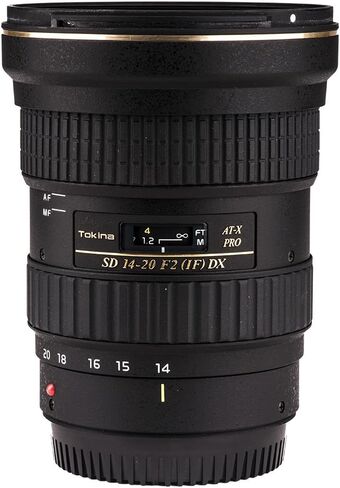 عدسة توكينا ATXAF140DXC مقاس 14-20 مم f/2 Pro DX لكاميرا Canon EF باللون الأسود (متجددة) in Saudi Arabia