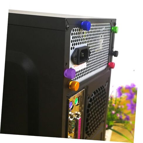 10pcs Aluminum Alloy Computer Case Thumbscrew Replacement, Knurled Head Chassis Fixing Screws for DIY PC Side Panel, Purple Color for Desktop Assembly and Repair in Saudi Arabia