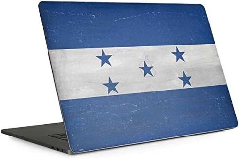 ملصق Skinit للكمبيوتر المحمول متوافق مع جهاز MacBook Pro 15 بوصة مع شريط اللمس (2016-19) - تصميم أصلي بتصميم علم هندوراس المتعثر in Kuwait