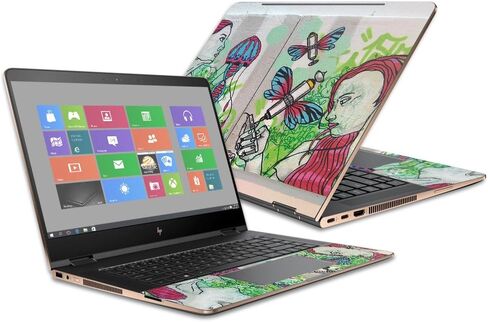 غلاف MightySkins متوافق مع جهاز HP Spectre x360 Convertible مقاس 15.6 بوصة (2017) - تقنية حديثة | غطاء ملتف من الفينيل واقٍ ومتين وفريد ​​من نوعه | سهل التطبيق والإزالة | صنع في الولايات المتحدة الأمريكية in Saudi Arabia