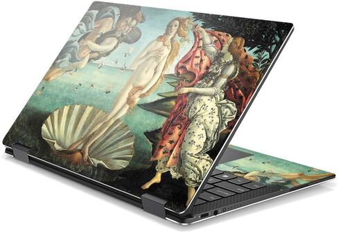 MightySkins Skin Compatible With DELL XPS 13 9365 2-In-1 (2017) - Birth Of Venus | Protective, Durable, and Unique Vinyl Decal wrap cover | Easy To Apply, Remove, and Change Styles | Made in the USA in Saudi Arabia