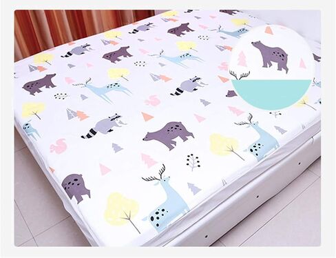 Slip-Resistant Leak Proof Mattress Pad Protector Waterproof Bed Wetting Incontinence Cover, Washable Pads for Toddlers and Elderly (X1, 180 x 200cm) in Saudi Arabia