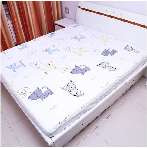 Slip-Resistant Leak Proof Mattress Pad Protector Waterproof Bed Wetting Incontinence Cover, Washable Pads for Toddlers and Elderly (X1, 180 x 200cm) in Saudi Arabia