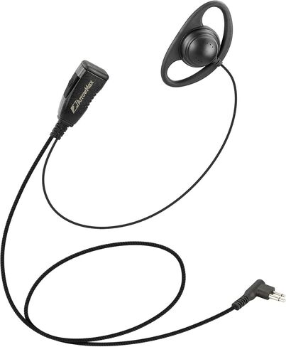 Arrowmax AEH2500-M1 D-Shape Style Earpiece PTT Compatible with Motorola CP200D CP100D R2 DEP450 BPR40D CP200 CP185 BPR40 Yaesu FT-65 FT-25 FT-4X/V XiR P3688 (10 Pieces) in Kuwait