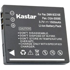 Kastar 1-Pack DMW-BCE10 / CGA-S008 استبدال بطارية لباناسونيك Lumix DMC-FX30EG-K DMC-FX30EG-S DMC-FX30EG-T DMC-FX30GK DMC-FX30K DMC-FX30S DMC-FX30T، Lumix DMC-FX33 DMC-FX33A DMC-FX33EB-S in Kuwait