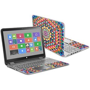 غلاف MightySkins متوافق مع HP Envy x360 مقاس 15.6 بوصة - مشكال قوس قزح | غطاء ملتف من الفينيل واقٍ ومتين وفريد ​​من نوعه | سهل التطبيق والإزالة وتغيير الأنماط | صنع في الولايات المتحدة الأمريكية in Kuwait