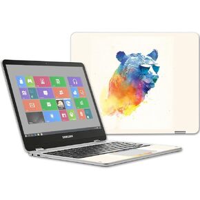 غلاف MightySkins متوافق مع جهاز Samsung Chromebook Plus مقاس 12.3 بوصة (2017 - Sunny Bear | غطاء ملتف من الفينيل واقٍ ومتين وفريد ​​من نوعه | سهل التركيب والإزالة وتغيير الأنماط | صنع في الولايات المتحدة الأمريكية in Kuwait