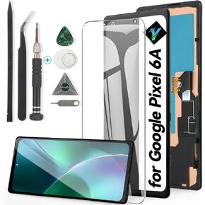 YWLRONG لاستبدال شاشة Google Pixel 6A incell لشاشة Pixel 6A GX7AS GB62Z G1AZG شاشة LCD تعمل باللمس مع أدوات استبدال in Kuwait