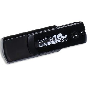 يونيريكس USFW-216S محرك فلاش USB 2.0، سوينغ، 16 جيجا، أسود in Kuwait
