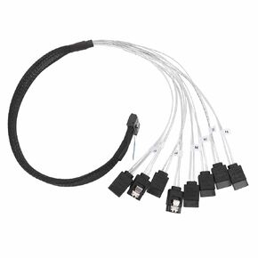 MCIO 8i to 8xSATA3.0 Cable, 32 GT s Data Transfer, 19.69in Length, Suitable for Data Centers, Servers in Kuwait