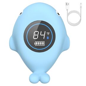 Baby Bath Bathtub Thermometer for Infant - Safety Bath Tub Water Temperature Digital Thermometer - Floating Bathing Toy Gift for Kids Newborn Mother with Flashing Temperature Warning in Kuwait
