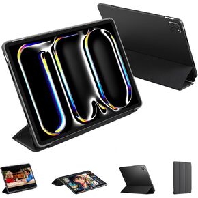 Case for iPad Pro 11 Inch (M5 2025/M4 2024) - Slim Smart Stand Case with Auto Wake/Sleep, Black in Kuwait