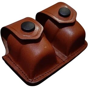*KINGDOM HOLSTER* K003 Leather Double Speedloader Carrier/Case/Pouch with Belt Loop for 357 Magnum Smith&Wesson Handmade! in Saudi Arabia
