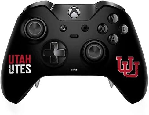 Skinit Decal Gaming Skin Compatible with Xbox One Elite Controller - Officially Licensed College University of Utah Interlocking U Design in Saudi Arabia