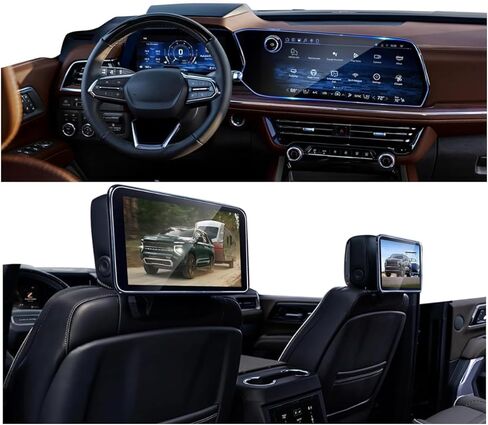 4PACK 2026 2025 Tahoe Suburban واقي شاشة من الزجاج المقسى لعام 2025 2026 Chevy Tahoe Suburban (Z71/Premier/High Country) واقي شاشة 2025 2026 Tahoe Suburban Accessories in Kuwait