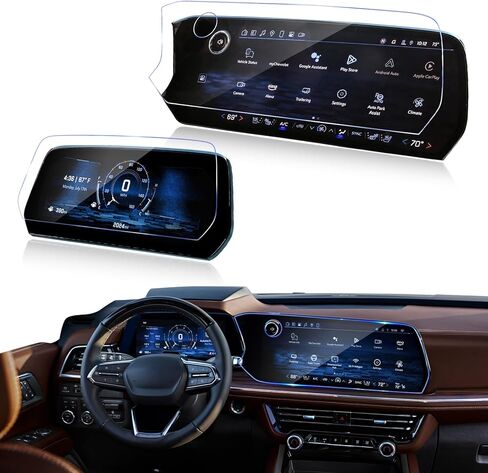 4PACK 2026 2025 Tahoe Suburban واقي شاشة من الزجاج المقسى لعام 2025 2026 Chevy Tahoe Suburban (Z71/Premier/High Country) واقي شاشة 2025 2026 Tahoe Suburban Accessories in Kuwait