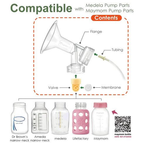 Swing Tubing and Breast Pump Kit Compatible with Medela Swing Breastpump. Inc. 1 Medium Breastshield (Comparable to Medela Personalfit 24mm), 1 Valve, 1 Membrane, and 1 Replacement Tubing in Saudi Arabia