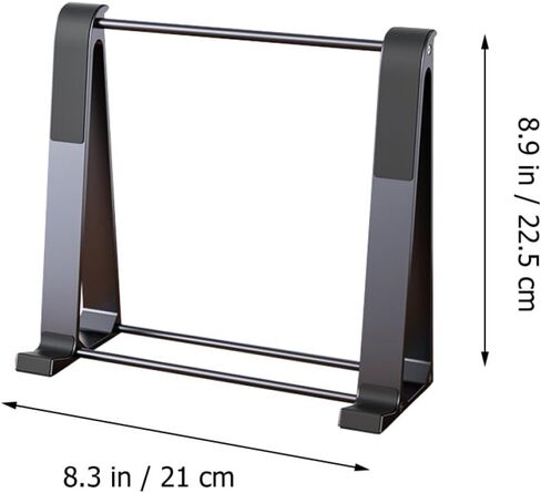 Zerodeko Aluminum Alloy Laptop Cooling Rack and Portable Computer Stand, Foldable Desk Riser with Ventilated Design for Home and Office Use, Space Gray in Kuwait