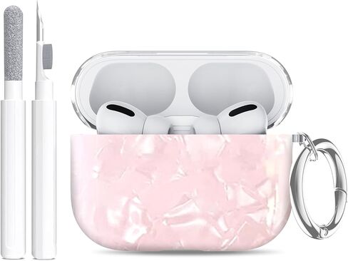حافظة متوافقة مع Airpods Pro 3 (2025) مع حامل الهاتف ومجموعة التنظيف، مشبك قفل سيليكون ناعم لطيف لحافظة Apple AirPods Pro الجيل الثالث، غطاء Airpod Pro 3 مع سلسلة مفاتيح للنساء/الفتيات، طباعة جلد الفهد in Kuwait