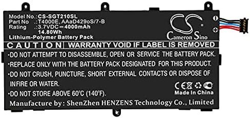 Cameron Sino Battery for Samsung Galaxy Tab 3 7.0, Galaxy Tab3 7.0, GT-P3200, SM-T210, SM-T2105, SM-T210R, SM-T211, SM-T217S, SM-T285, SM-T285M 3600mAh in Saudi Arabia