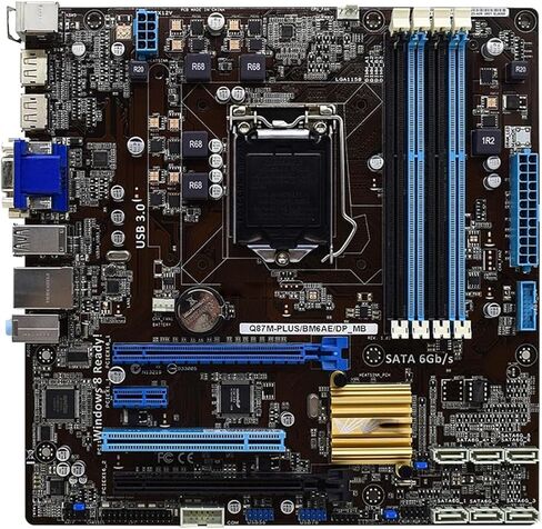 Fit for ASUS Q87M-PLUS Motherboard Q87M-PLUS/BM6AE/DP_MB Intel Q87 LGA 1150 DDR4 16GB Support I7-4770 I5-4590 I5-4670 I3-4360 I3-4130 Motherboard in Saudi Arabia