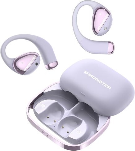 Monster Open Ear AC520 Headphones, Bluetooth 6.0 Wireless Earbuds with HiFi Sound, Open Ear Headphones with 24H Playtime, ENC Clear Call, Unique Handbag Design,IPX6 Resistance in Saudi Arabia
