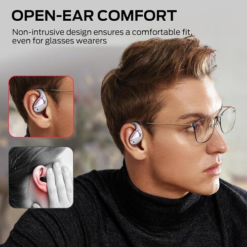 Monster Open Ear AC520 Headphones, Bluetooth 6.0 Wireless Earbuds with HiFi Sound, Open Ear Headphones with 24H Playtime, ENC Clear Call, Unique Handbag Design,IPX6 Resistance in Saudi Arabia
