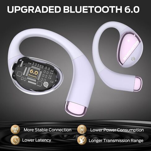 Monster Open Ear AC520 Headphones, Bluetooth 6.0 Wireless Earbuds with HiFi Sound, Open Ear Headphones with 24H Playtime, ENC Clear Call, Unique Handbag Design,IPX6 Resistance in Saudi Arabia