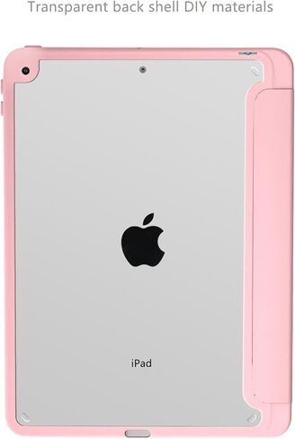 حافظة LuGeKe Cherry Cat لجهاز iPad Air 6 مقاس 11 بوصة، حافظة فريدة من نوعها، حامل قلم رصاص وظهر أكريليك شفاف وغطاء حامل ثلاثي الطي للنساء in Saudi Arabia