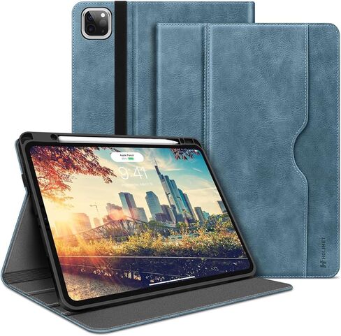 H HOLIMET Case for iPad Pro 13 inch 2024 M4 with Pencil Holder Supports Pencil Pro/Pencil Auto Sleep/Wake Function Vegan Leather Smart Stand Cover (Brown) in Saudi Arabia