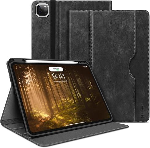 H HOLIMET Case for iPad Pro 13 inch 2024 M4 with Pencil Holder Supports Pencil Pro/Pencil Auto Sleep/Wake Function Vegan Leather Smart Stand Cover (Brown) in Saudi Arabia