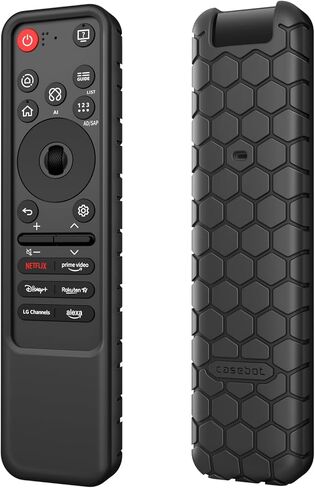 Fintie Silicone Case for LG MR25GA Remote Control, Lightweight Anti Slip Shockproof Protective Cover for LG OLED Smart TV C5 B5 G5 M5 Series Magic Remote 2025 (Black) in Kuwait