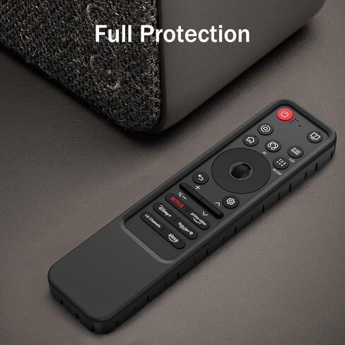 Fintie Silicone Case for LG MR25GA Remote Control, Lightweight Anti Slip Shockproof Protective Cover for LG OLED Smart TV C5 B5 G5 M5 Series Magic Remote 2025 (Black) in Kuwait