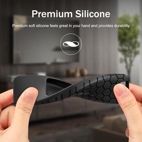 Fintie Silicone Case for LG MR25GA Remote Control, Lightweight Anti Slip Shockproof Protective Cover for LG OLED Smart TV C5 B5 G5 M5 Series Magic Remote 2025 (Black) in Kuwait