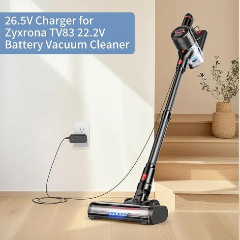 26.5V Charger for Cordless Vacuum Cleaner Replacement for Zyxrona TV83 & MHRMHR KP1108 22.2V Battery Cordless Stick Vacuum Cleaner Charger Adapter in Saudi Arabia