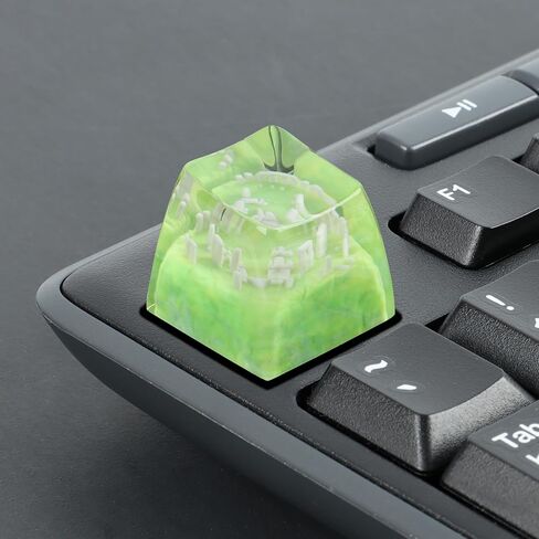 Landmark Custom Keycaps Series Artisan Keycap Made of Resin, Cherry MX Style for Mechanical Keyboard Key caps, Accent Keycaps with Ergonomic Design, Ideal Gift for History Lovers (Stonehenge) in Saudi Arabia