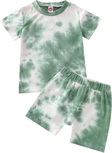 Toddler Baby Boy Summer Outfits Short Sleeve T-Shirt and Shorts 2Pcs Clothes Set for Boys in Saudi Arabia