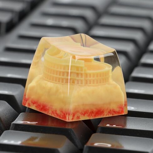 Landmark Custom Keycaps Series Artisan Keycap Made of Resin, Cherry MX Style for Mechanical Keyboard Key caps, Accent Keycaps with Ergonomic Design, Ideal Gift for History Lovers (Stonehenge) in Saudi Arabia
