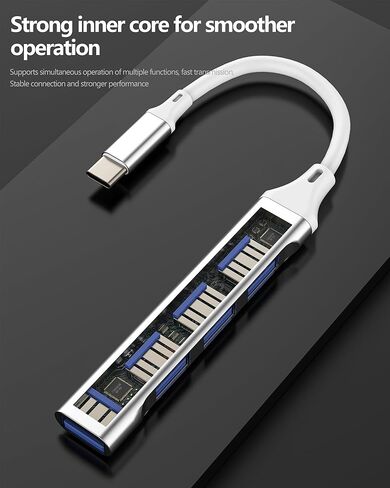 محول USBC إلى USB لجهاز IPhone16 15 MacBook Hub(4in1) كمبيوتر محمول متعدد المنافذ Thunderbolt 3.0 مقسم كابل متعدد النوع C للكمبيوتر الشخصي لمحول IPad Pro لأجهزة Apple المتوافقة مع Samsung WASRUYI OTG 3 in Saudi Arabia