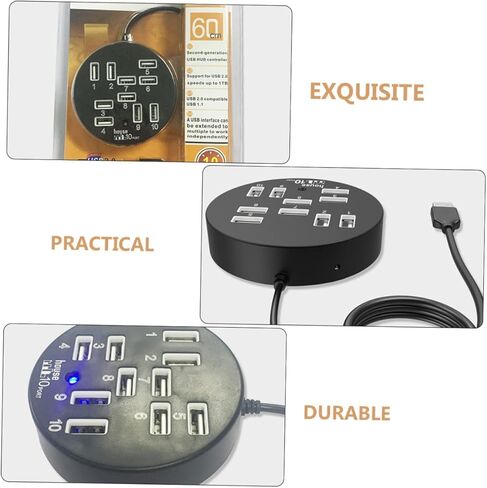 محطة إرساء بيانات USB، 10 منافذ USB، موزع USB، توسيع منافذ USB لـ in Saudi Arabia