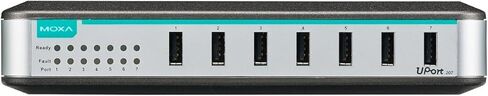 MOXA UPort 207-7 Port Entry-Level USB Hub, with Adapter in Saudi Arabia