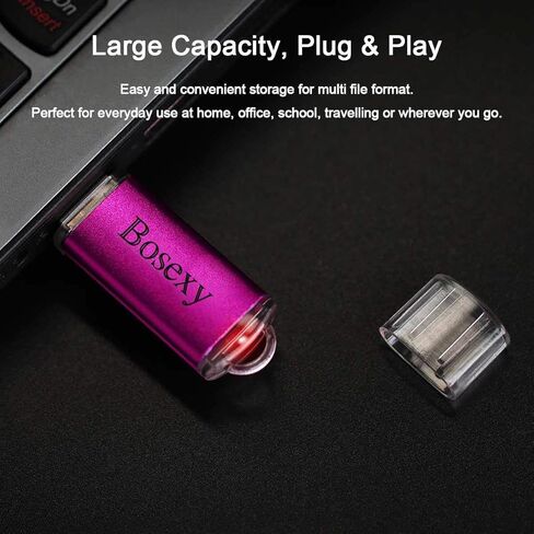 محرك أقراص فلاش USB 10 عبوات، محركات أقراص ذاكرة بوسيكسي سعة 16 جيجابايت مع مؤشر LED متعدد الألوان in Kuwait