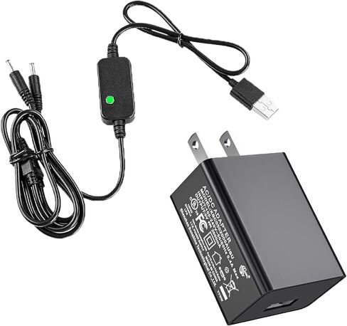 7.4V USB-DC Dual Port Charger Cable for Heated Glove Lithium Battery Compatible with Savior Snow Deer Sun Will Heat Gloves, Heated Socks, Heated Vest, Mittens Liners Battery Charger, Rechargeable in Saudi Arabia