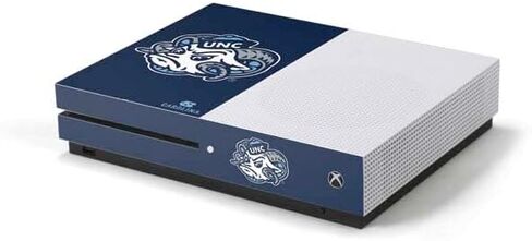 ملصق Skinit المخصص للألعاب متوافق مع وحدة تحكم Xbox One S - تصميم أيقونة مرخص رسميًا من College North Carolina Tar Heels in Saudi Arabia