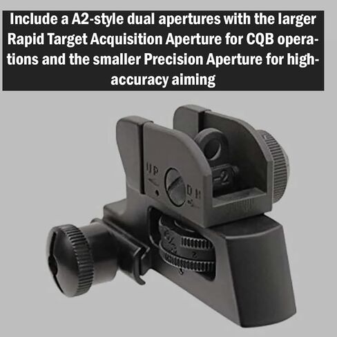 Rear Sight Tactical Aluminum Picatinny/weaver Complete Match-grade by Golden Eye Tactical in Saudi Arabia