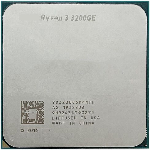 3200GE R3 3. جيجا هرتز رباعي النواة رباعي الخيوط 35 وات معالج وحدة المعالجة المركزية L3=4M YD3200C6M4MFH مقبس AM4 in Saudi Arabia