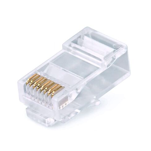 RJ-45 Connectors for Cat6 Solid Cable, 100 Pack in Saudi Arabia