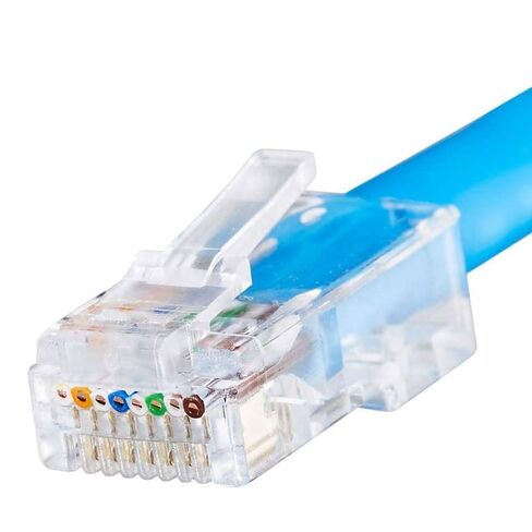 RJ-45 Connectors for Cat6 Solid Cable, 100 Pack in Saudi Arabia